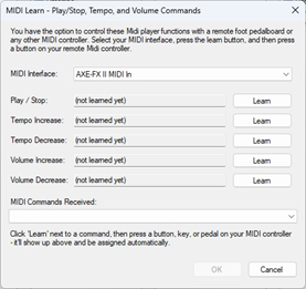 MidiOrganize free MIDI loop librarian for Windows — opening screen
